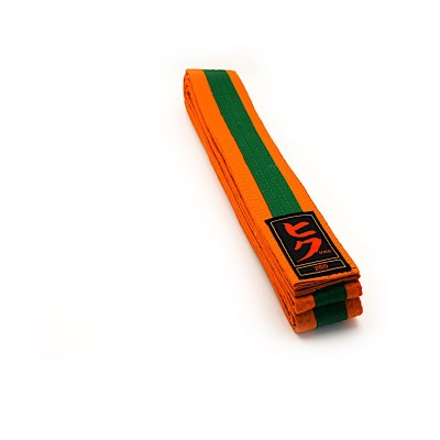 HIKU - Ceintures de Budo (orange-vert)