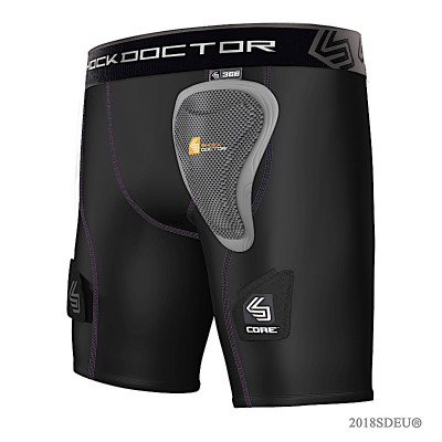 SHOCK DOCTOR Core Compression Shorts für Damen mit Beckenschutz