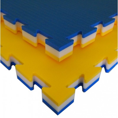 TATAMIX Steckmatte - 4 cm dick (blau-gelb)