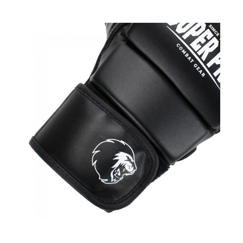 SUPER PRO - MMA Handschuhe Brawler (PU, schwarz)