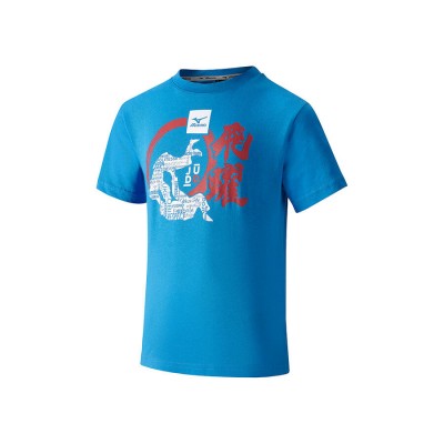 MIZUNO judo t-shirt enfants (bleu/blanc)