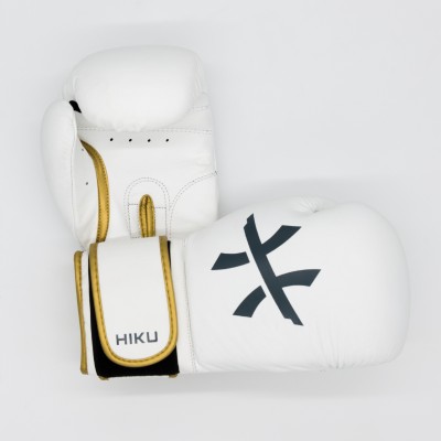 HIKU Tornado - gants de boxe (cuir - blanc)