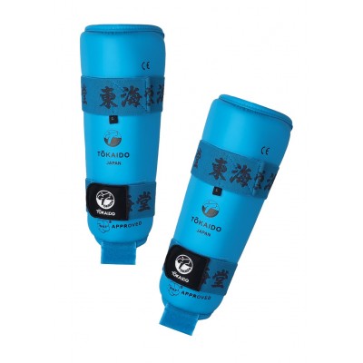 TOKAIDO - Protège-tibias de Karaté (bleu)