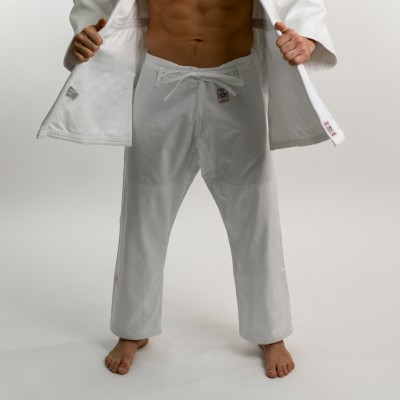 FIGHTING FILMS Superstar 750 «Swiss Edition» - pantalon de judo (blanc)