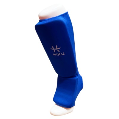 HIKU - Protège-tibias et pieds Ju-Jitsu (bleu)