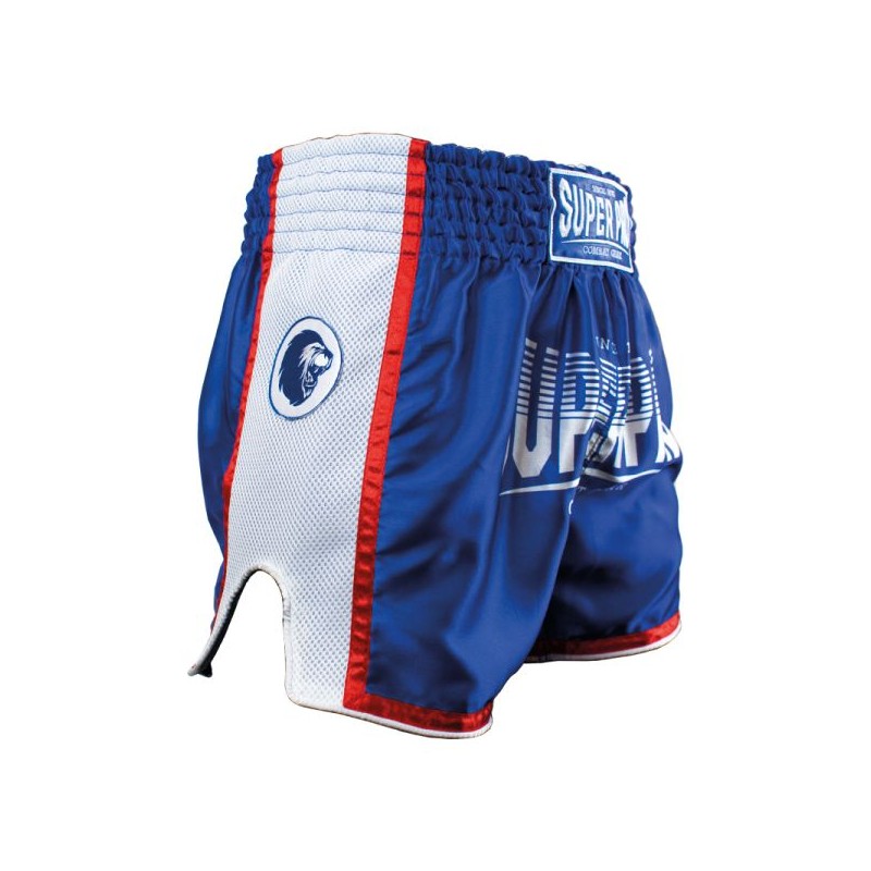 SUPER PRO - Short thaï Stripes (bleu/blanc)