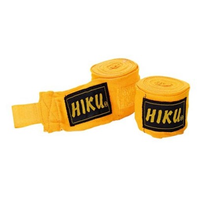 HIKU - bandages de boxe jaune (3 m)