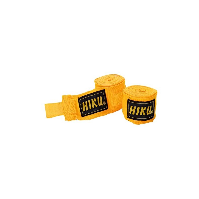 HIKU - bandages de boxe jaune (3 m)