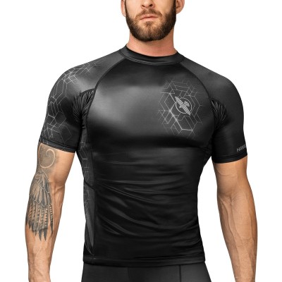 HAYABUSA Geo - Rashguard (kurzarm, grau)