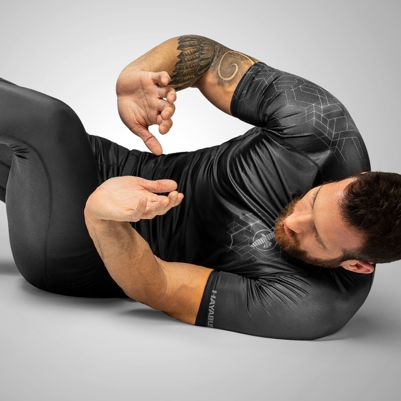 HAYABUSA Geo - Rashguard (kurzarm, grau) HAYABUSA Geo - Rashguard (kurzarm, grau)
