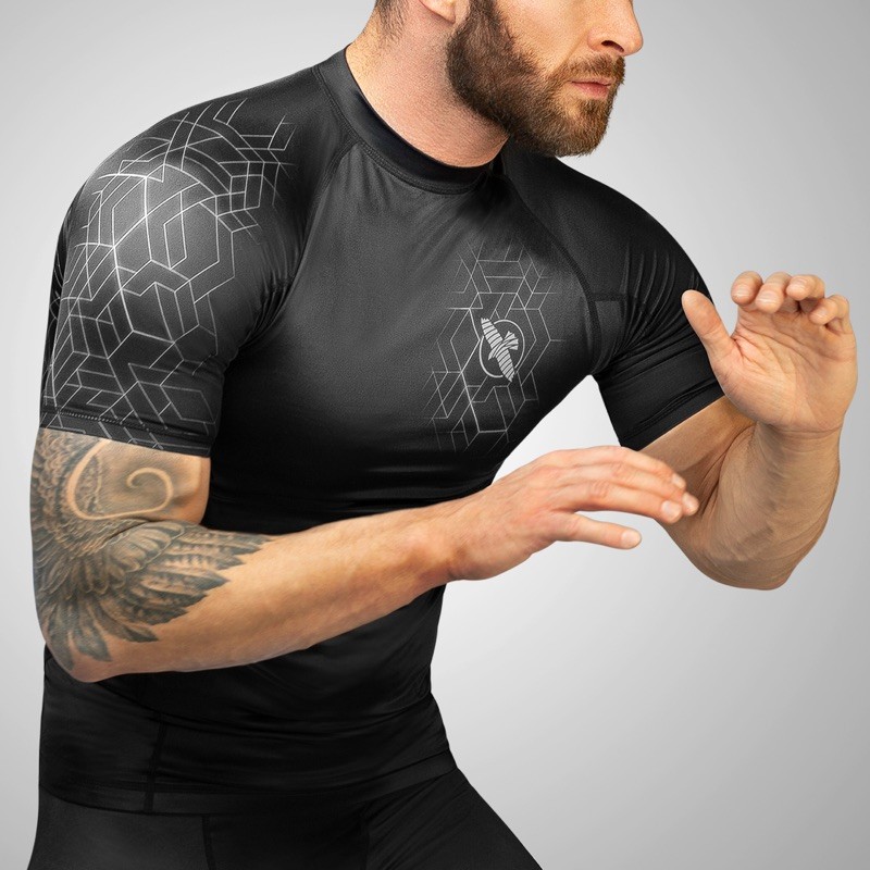 HAYABUSA Geo - Rashguard (kurzarm, grau) HAYABUSA Geo - Rashguard (kurzarm, grau)