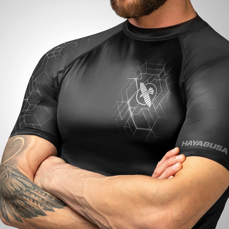 HAYABUSA Geo - Rashguard (kurzarm, grau) HAYABUSA Geo - Rashguard (kurzarm, grau)