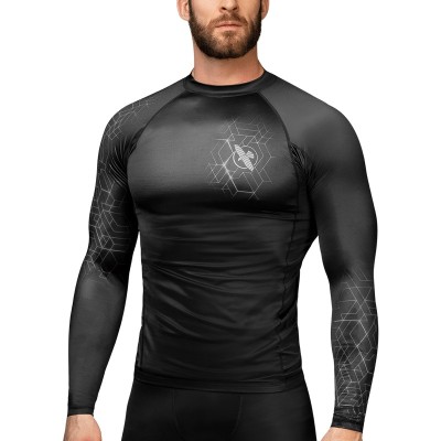 HAYABUSA Geo - Rashguard (manches longues, gris)