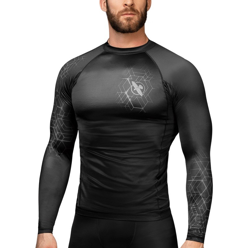 HAYABUSA Geo - Rash Guard (langarm, grau) HAYABUSA Geo - Rash Guard (langarm, grau)
