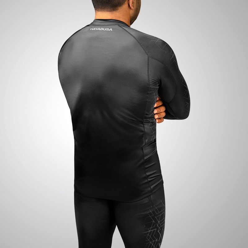 HAYABUSA Geo - Rash Guard (langarm, grau) HAYABUSA Geo - Rash Guard (langarm, grau)