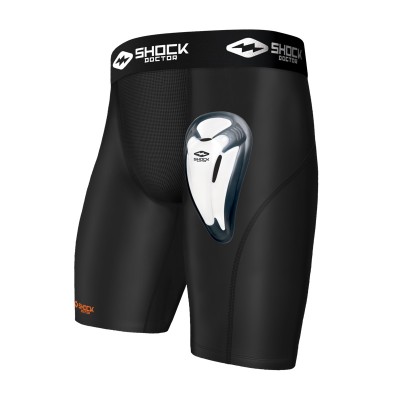 SHOCK DOCTOR Core Compression Short mit BioFlex Cup (schwarz)