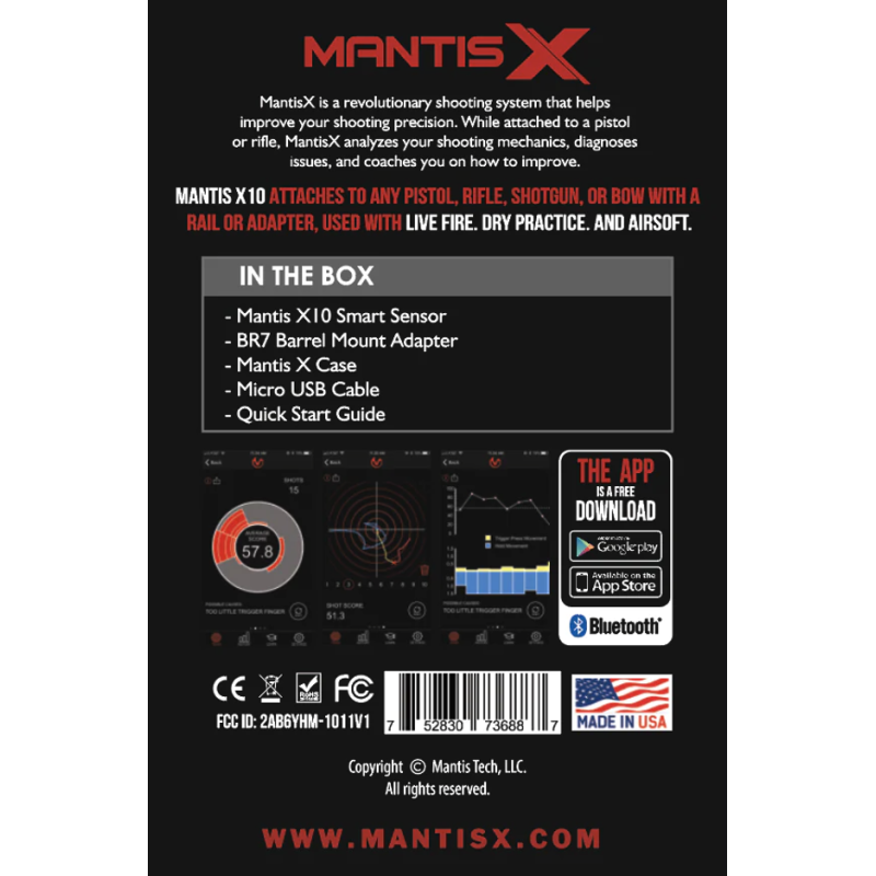 Mantis X10 Elite Schiesstrainingsystem Mantis X10 Elite Schiesstrainingsystem