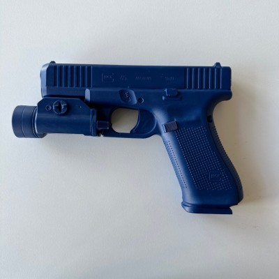 BLUE GUN Trainingspistole - Glock 45 mit Streamlight TLR1