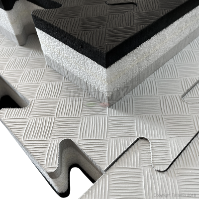 TATAMIX Hybrid Steckmatte - 4 cm dick (schwarz - grau)