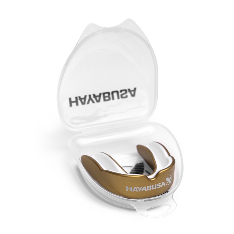 HAYABUSA Combat Zahnschutz (gold/weiss)