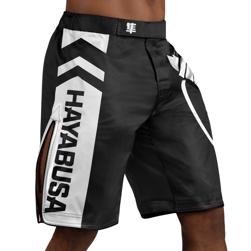HAYABUSA Icon - Fight Shorts (schwarz/weiss)