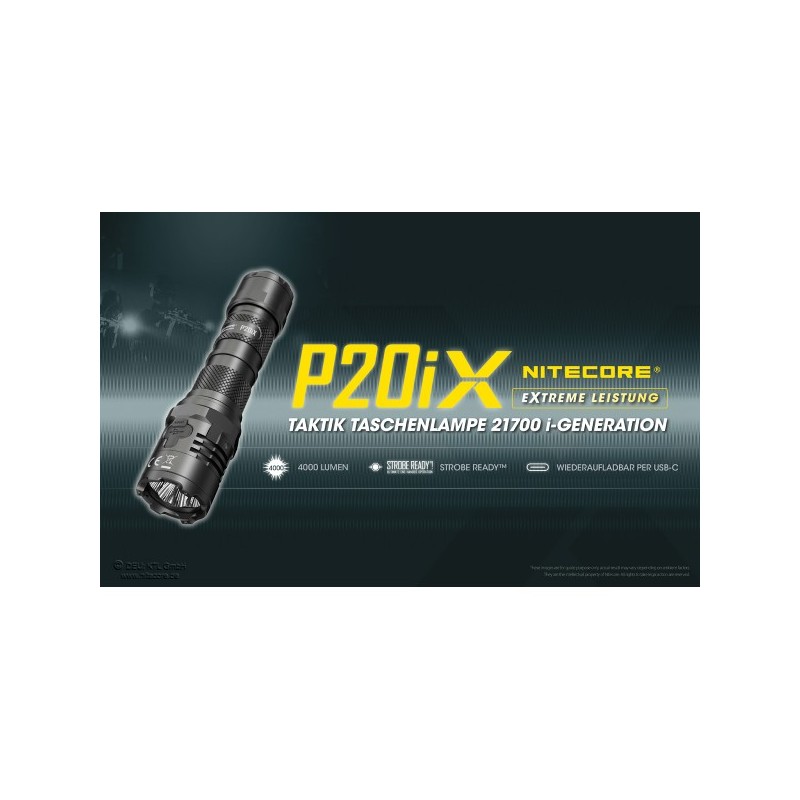NiteCore P20iX Taschenlampe - Xtreme Performance (4'000 Lumen) NiteCore P20iX Taschenlampe - Xtreme Performance (4'000 Lumen)