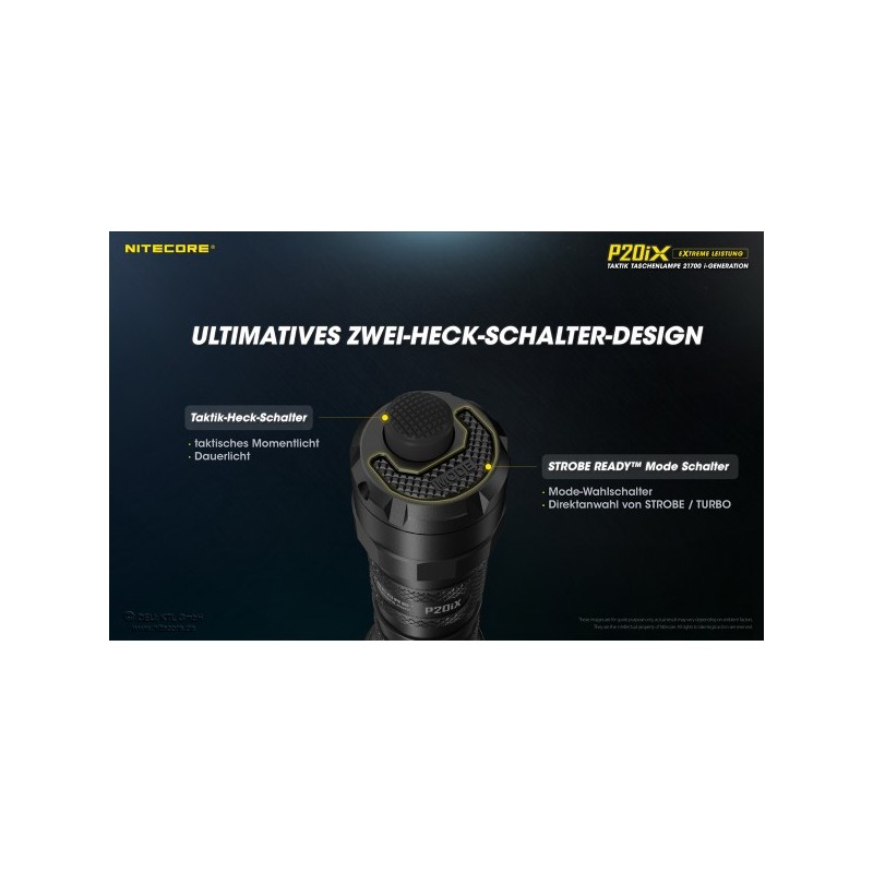 NiteCore P20iX Taschenlampe - Xtreme Performance (4'000 Lumen) NiteCore P20iX Taschenlampe - Xtreme Performance (4'000 Lumen)