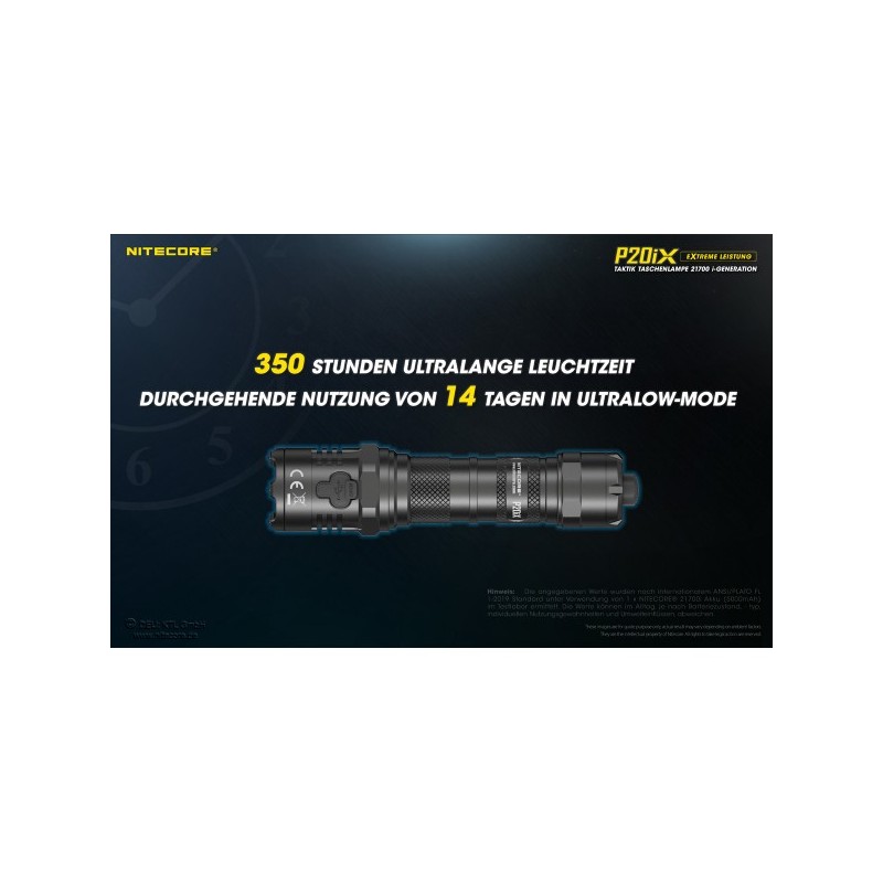NiteCore P20iX Taschenlampe - Xtreme Performance (4'000 Lumen) NiteCore P20iX Taschenlampe - Xtreme Performance (4'000 Lumen)