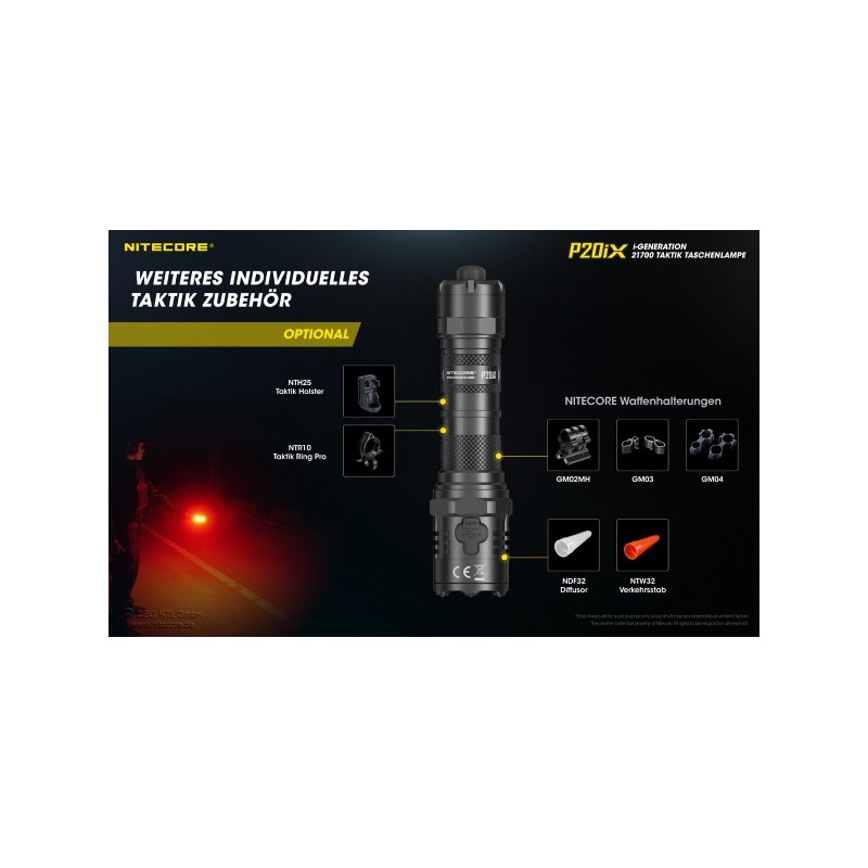 NiteCore P20iX Taschenlampe - Xtreme Performance (4'000 Lumen) NiteCore P20iX Taschenlampe - Xtreme Performance (4'000 Lumen)