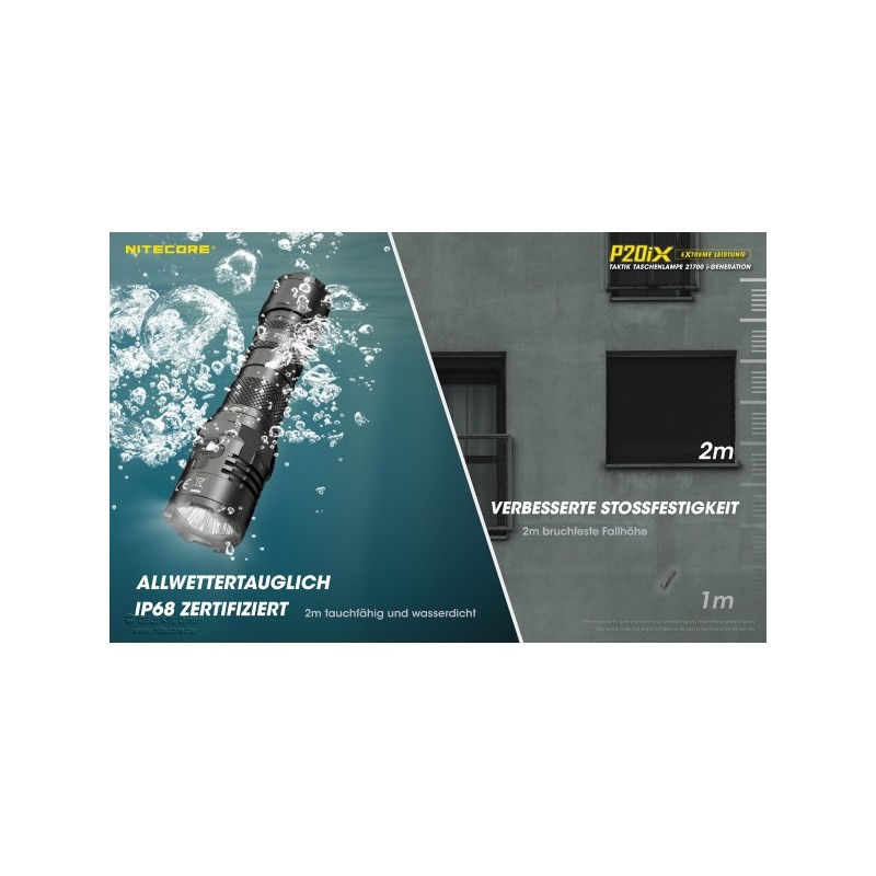 NiteCore P20iX Taschenlampe - Xtreme Performance (4'000 Lumen) NiteCore P20iX Taschenlampe - Xtreme Performance (4'000 Lumen)