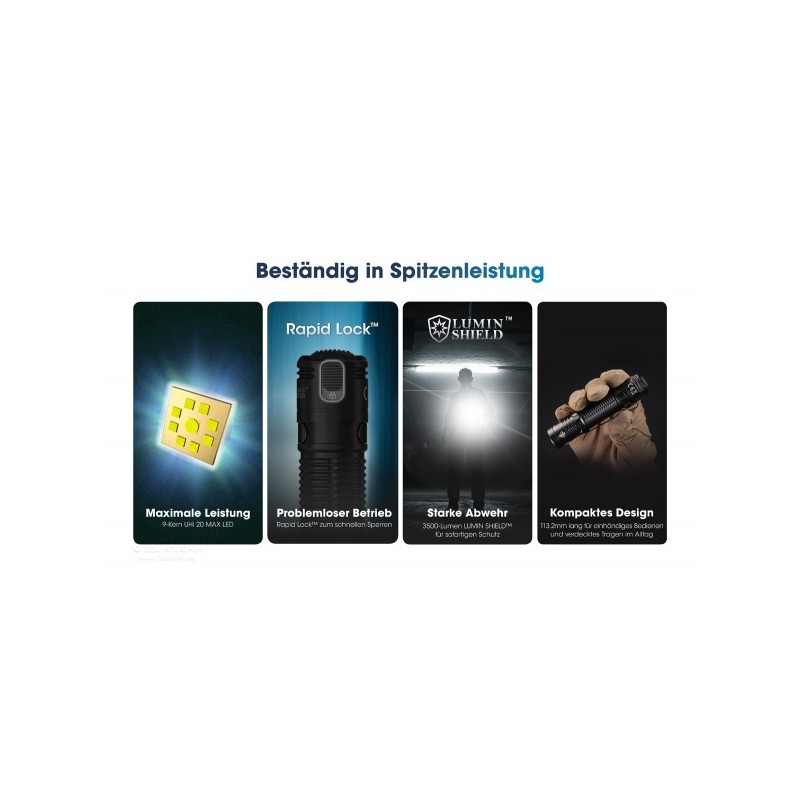 NiteCore EDC31 Taschenlampe - Schwarz (3'500 Lumen) NiteCore EDC31 Taschenlampe - Schwarz (3'500 Lumen)