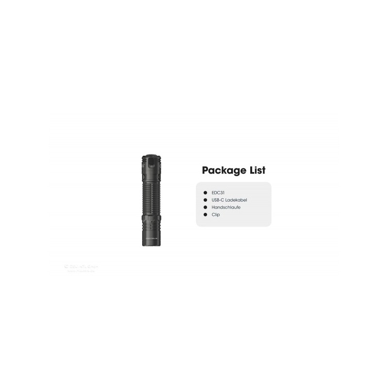 NiteCore EDC31 Taschenlampe - Schwarz (3'500 Lumen) NiteCore EDC31 Taschenlampe - Schwarz (3'500 Lumen)