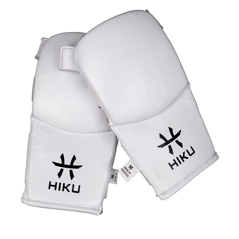 HIKU Hand-Schutz Karate Leder (weiss)