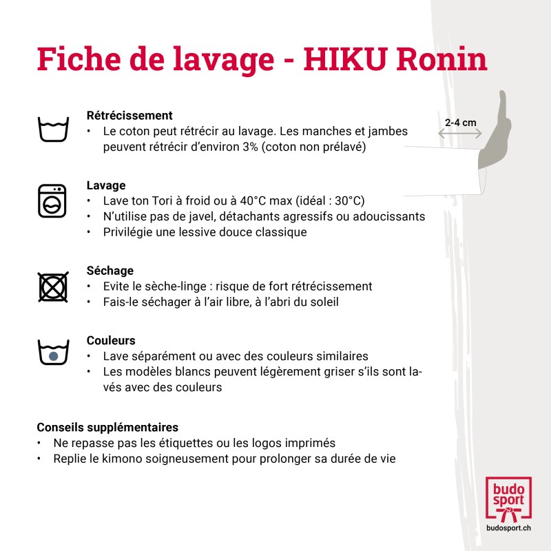 HIKU Ronin - veste de judo pour la compétition (bleu)