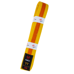 HIKU - Ceinture de Budo (jaune-orange)