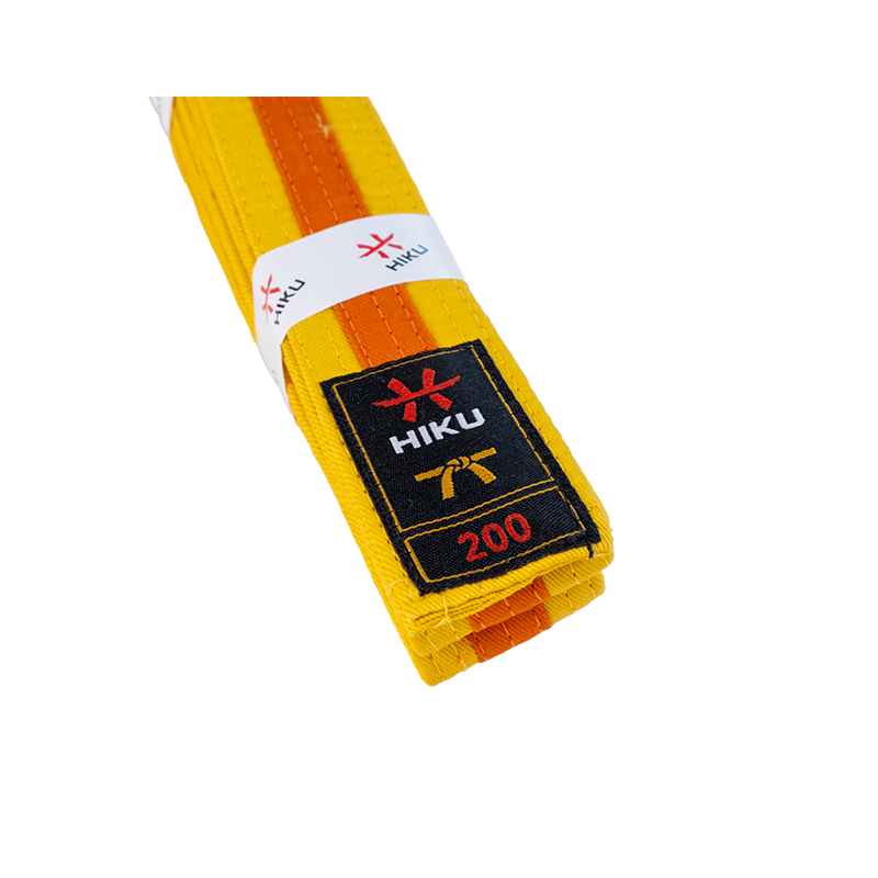HIKU Budo-Gürtel (gelb-orange)