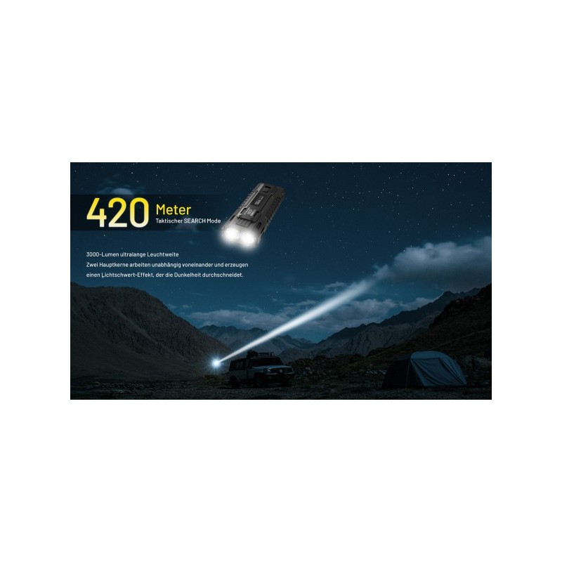 NiteCore EDC37 Taschenlampe - Schwarz (8'000 Lumen) NiteCore EDC37 Taschenlampe - Schwarz (8'000 Lumen)