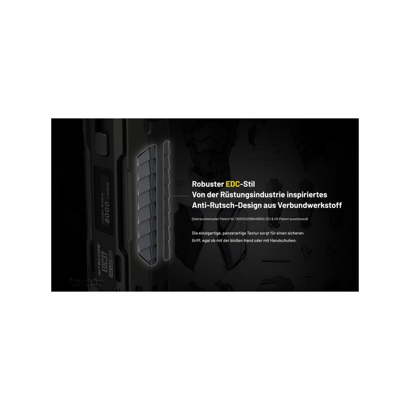 NiteCore EDC37 Taschenlampe - Schwarz (8'000 Lumen) NiteCore EDC37 Taschenlampe - Schwarz (8'000 Lumen)