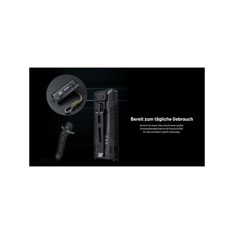 NiteCore EDC37 Taschenlampe - Schwarz (8'000 Lumen) NiteCore EDC37 Taschenlampe - Schwarz (8'000 Lumen)