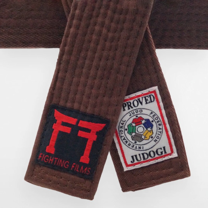FIGHTING FILMS ceinture (IJF approved, brun)
