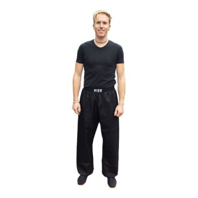 HIKU Tai-Chi Hose (Polyester/Baumwolle, schwarz)