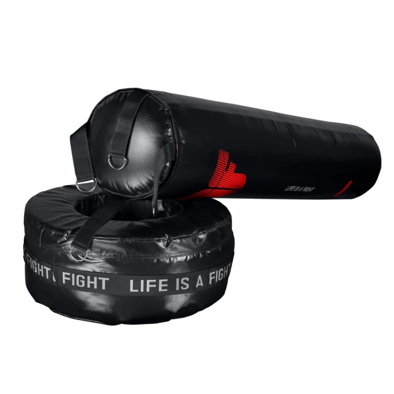 FIGHTER - Freistehender Boxsack 3in1 (rot/schwarz)