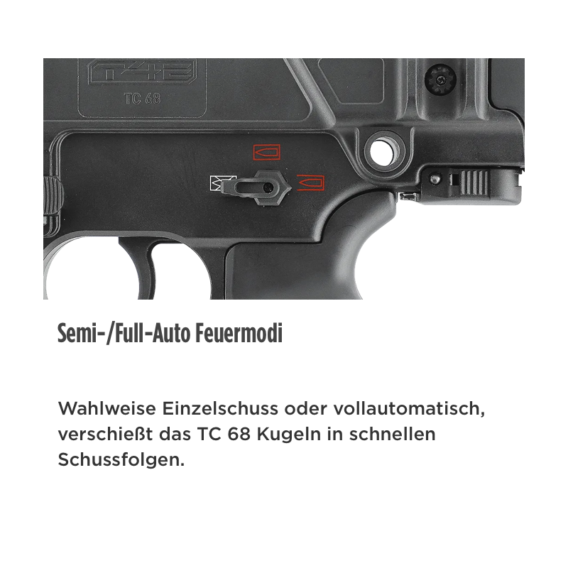 UMAREX - TC68 T4E Tactical Carbine, 40 Joule (Cal .68)