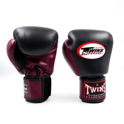 TWINS SPECIAL - gants de boxe BGVL 3 (noir/vin rouge)