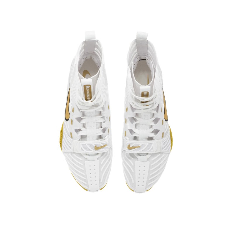 NIKE HyperKO 3 - Chaussures de boxe (blanc/doré)
