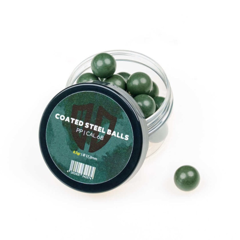 HD24 - Cal .68 Stahlkugeln mit Kunststoffmantel, 8.5g (20 Stück)